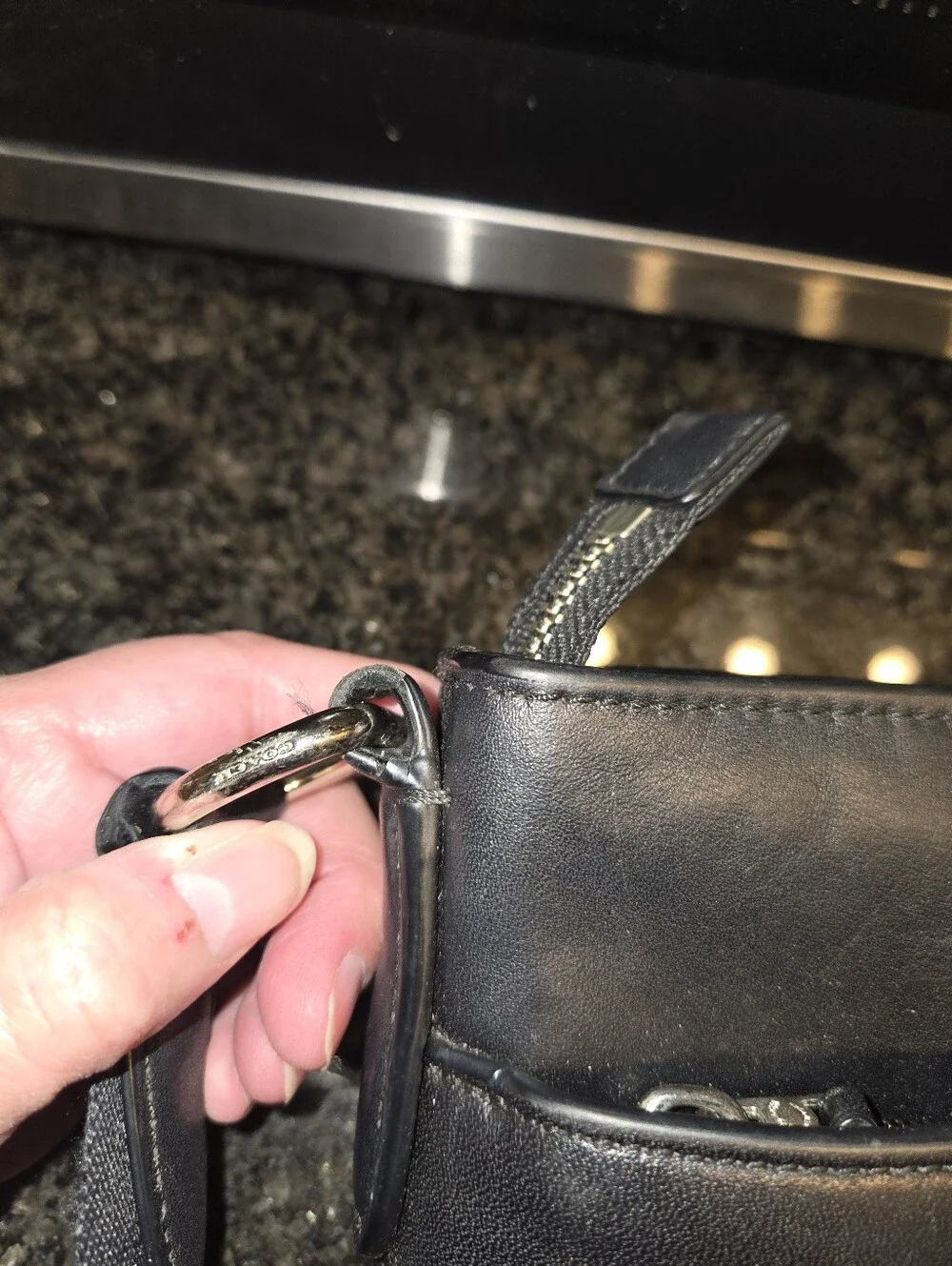 Coach Gray/Black Signature Messenger Bag